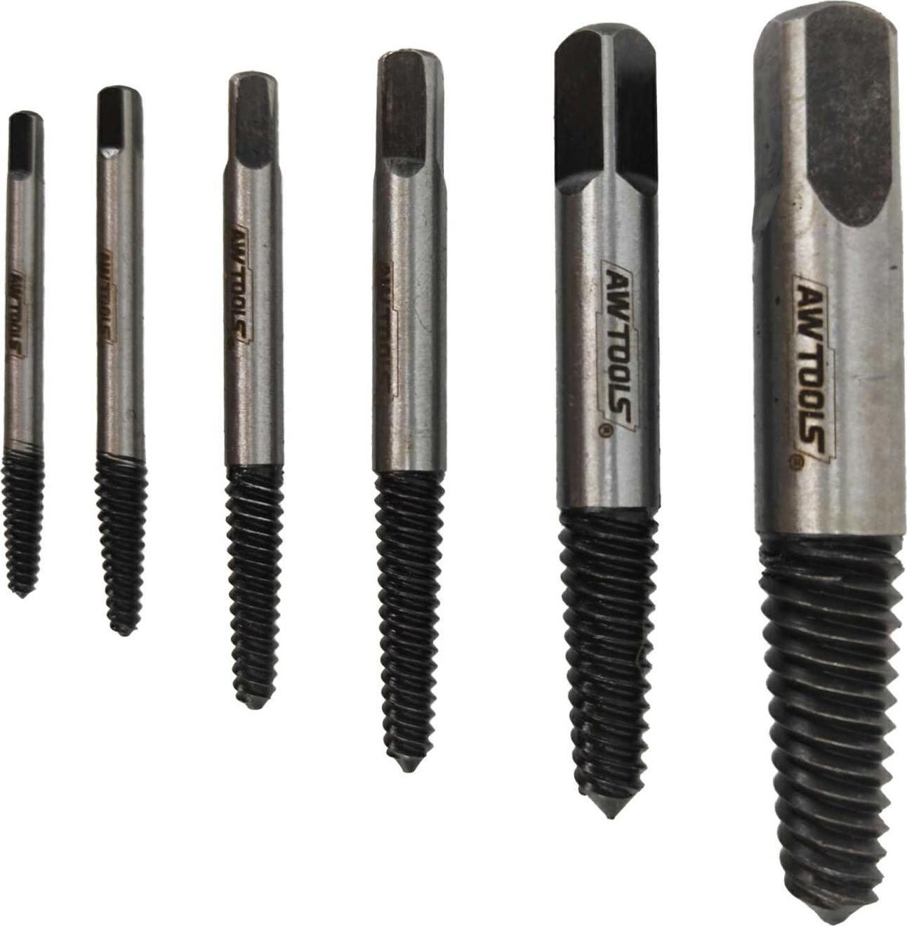 AWTools AWTOOLS ZESTAW WYKRĘTAKÓW DO URWANYCH ŚRUB / NAKRĘTEK 6 elem. AW16400