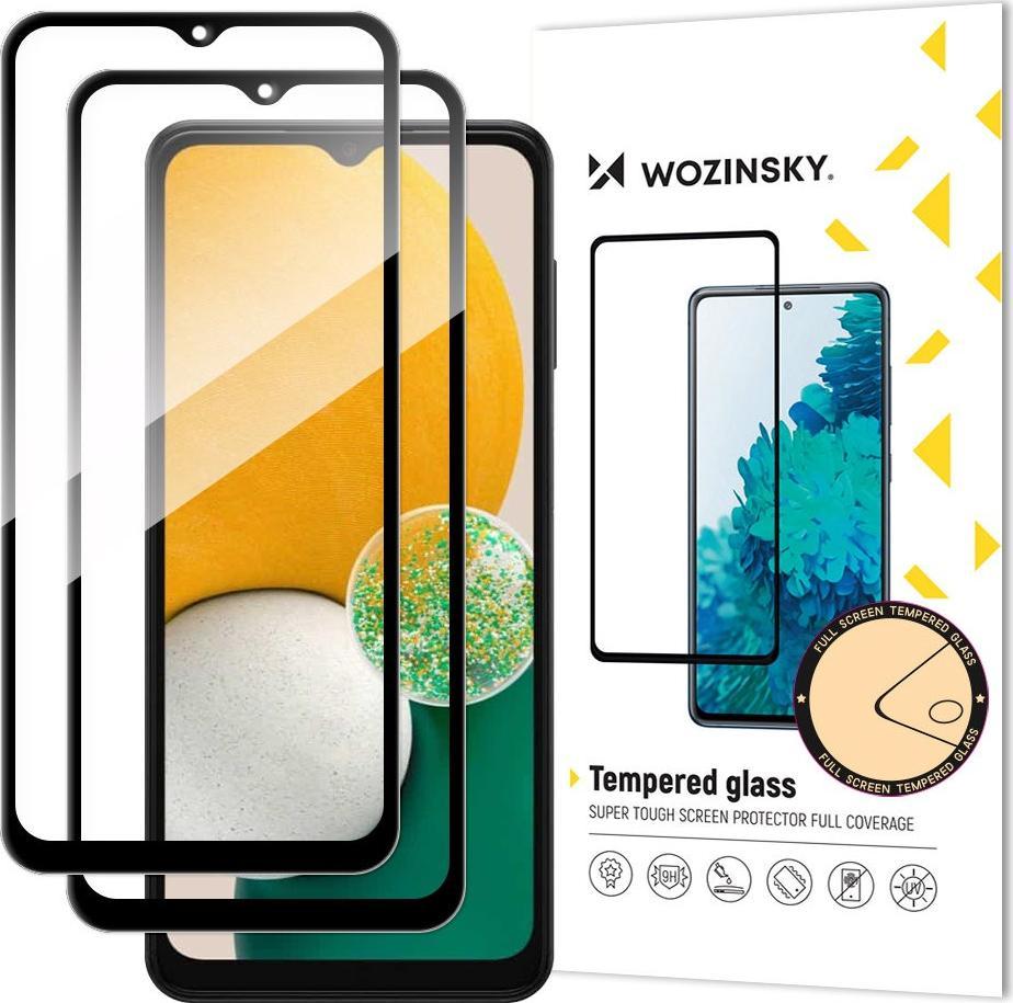 Wozinsky Wozinsky zestaw 2x super wytrzymałe szkło hartowane Full Glue na cały ekran z ramką Case Friendly Samsung Galaxy A13 5G czarny