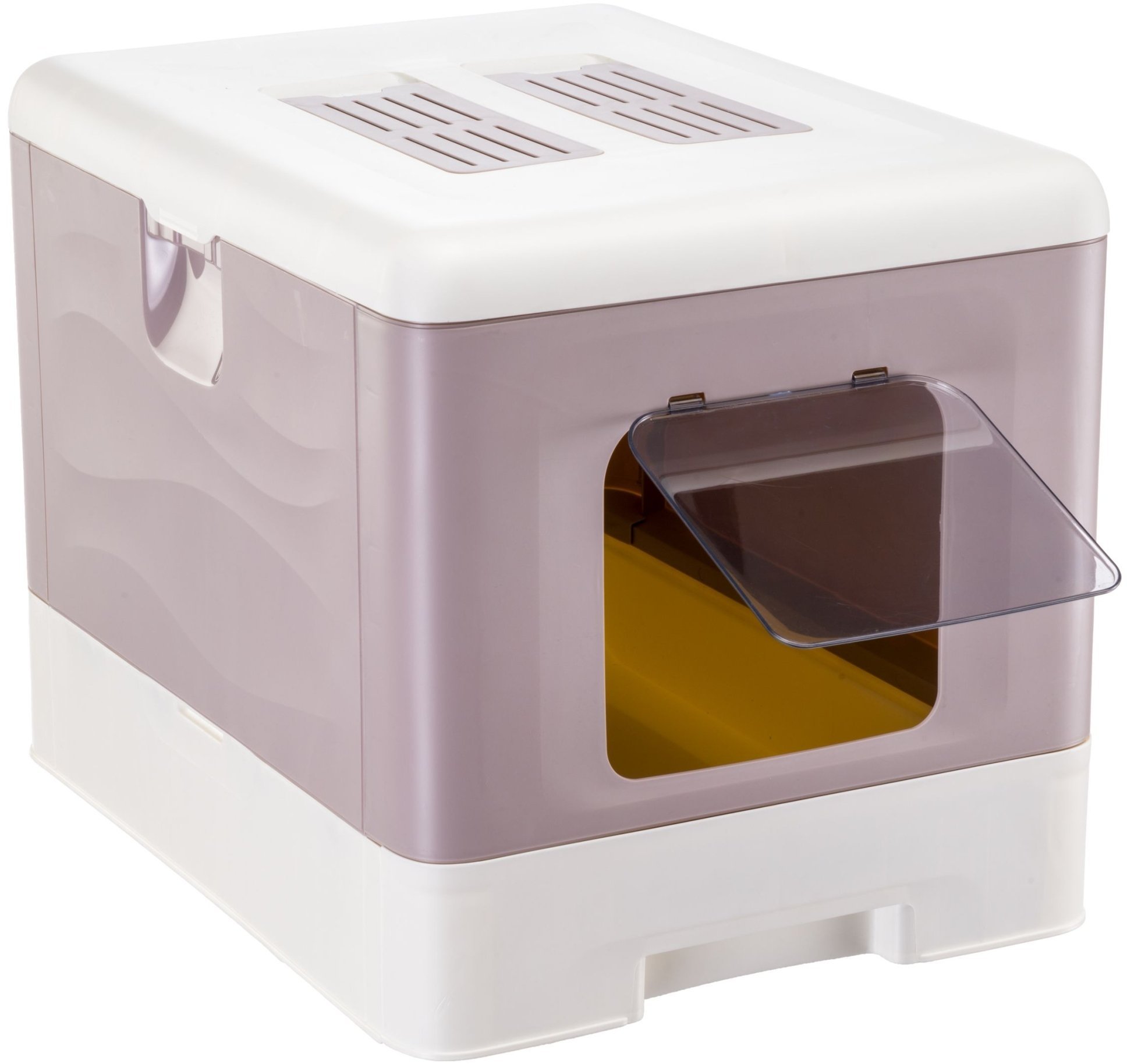 FERPLAST SAHARA TOILET GREY PINK kuweta dla kota