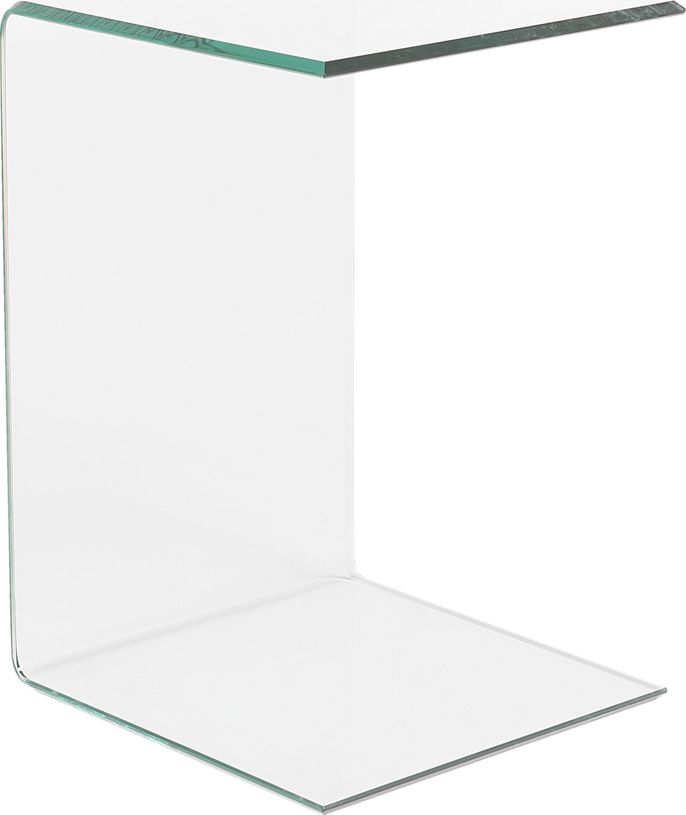 Shumee Stolik szklany przezroczysty LOURDES