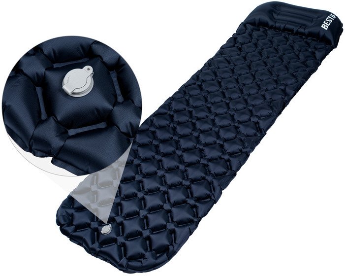 Materac trekkingowy z poduszką BMT11 190x56x5,5cm Bestif