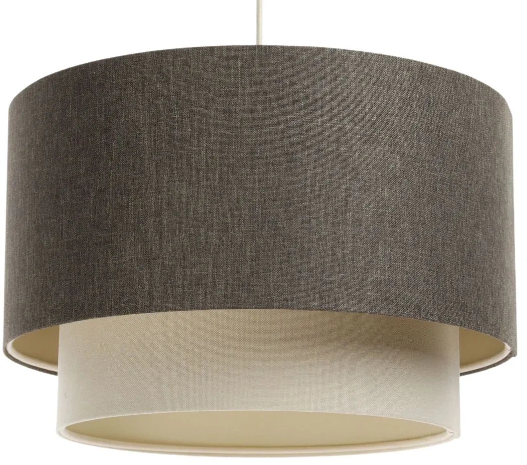 Lampa wisząca ERUTAN DOUBLE 50 szara/kremowa BPS KONCEPT