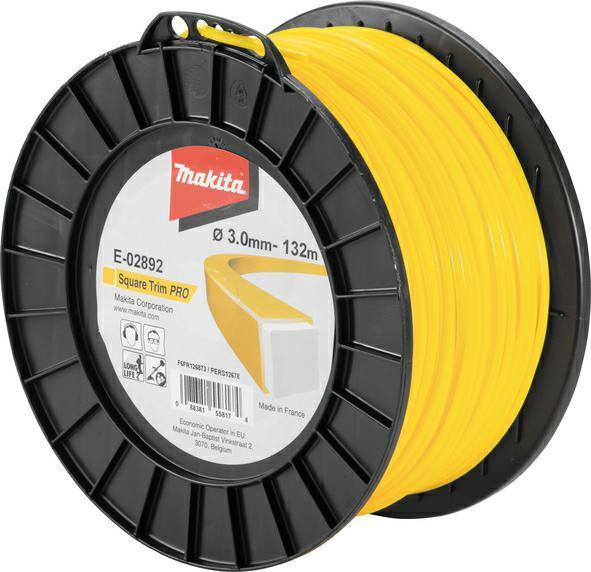 Makita MAKITA ŻYŁKA NYLONOWA KWADRAT 3,0mm/132m ME-02892