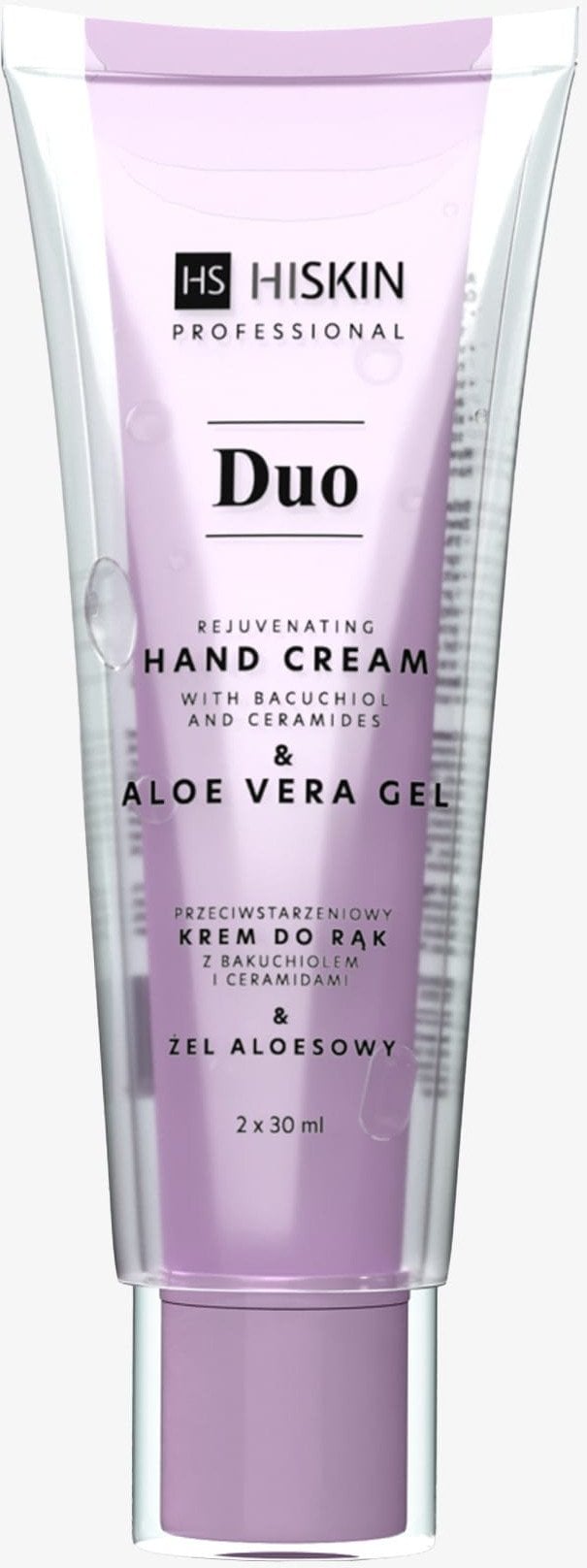 HISKIN DUO Przeciwstarzeniowy krem do rąk z bakuchiolem i ceramidami 2 x 30 ml