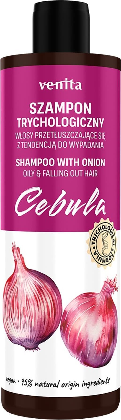 Venita VENITA Trichological Formula Szampon trychologiczny Cebula - do włosów przetłuszczających się z tendencją do wypadania 300ml
