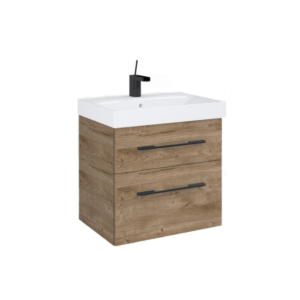 AQ.401-169122 / AQUAFORM / MADRID / SZAFKA PODUMYWALKOWA WISZĄCA 2S 60X41,8X54 DĄB CANELLA PDW /