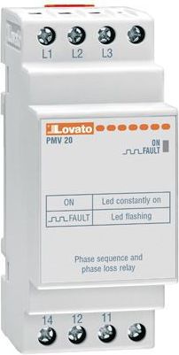 Lovato Electric Przekaznik kolejności i zaniku faz 1P 208-575V AC (PMV20A575)