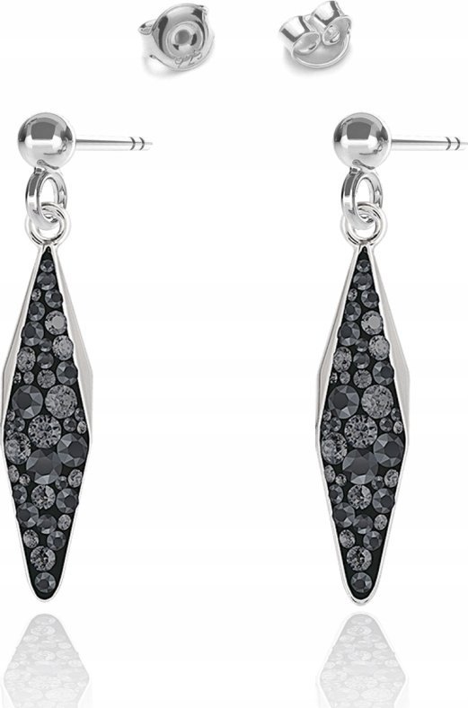 Radziszewska Jewellery Kolczyki Srebrne z Kryształami Prezent na Dzień Matki ŻYCZENIA GRATIS