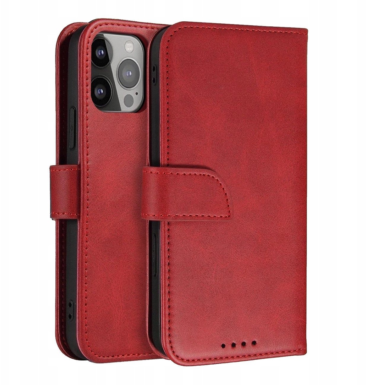 Etui Magnet Case z klapką do Samsung Galaxy S25 - czerwone