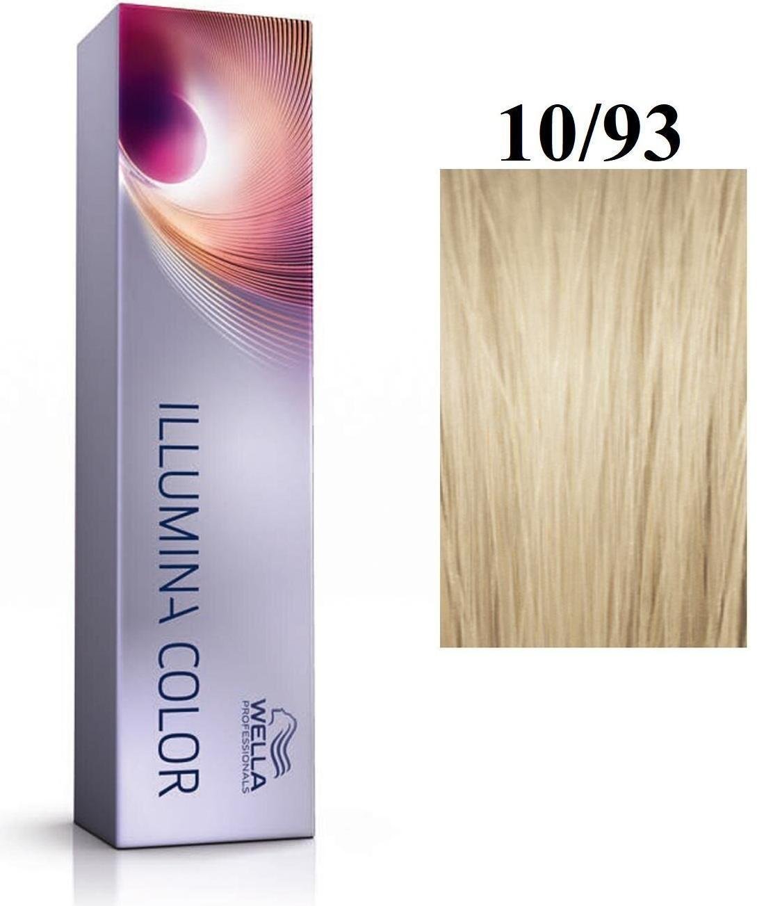 Wella Professionals Wella Professionals, Illumina Color, Permanent Hair Dye, 10/93 Bright Light Blonde Pearly Gold, 60 ml For Women
