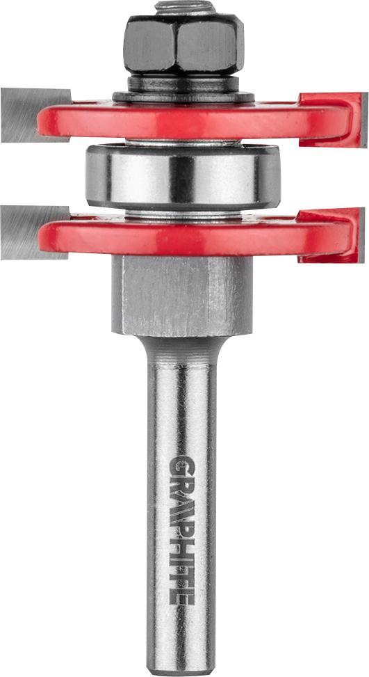 Graphite Frez widiowy (Frez do wypustów, HM, 41 x 6.35 mm, trzpień 8 mm)