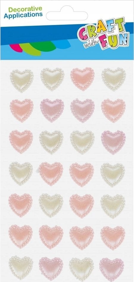 Craft with Fun OZDOBA DEK PERLOWA SPRZYL SERC 28SZT RO/BI12/144