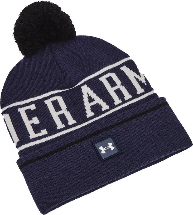 Czapka zimowa Under Armour Halftime Pom Beanie granatowa