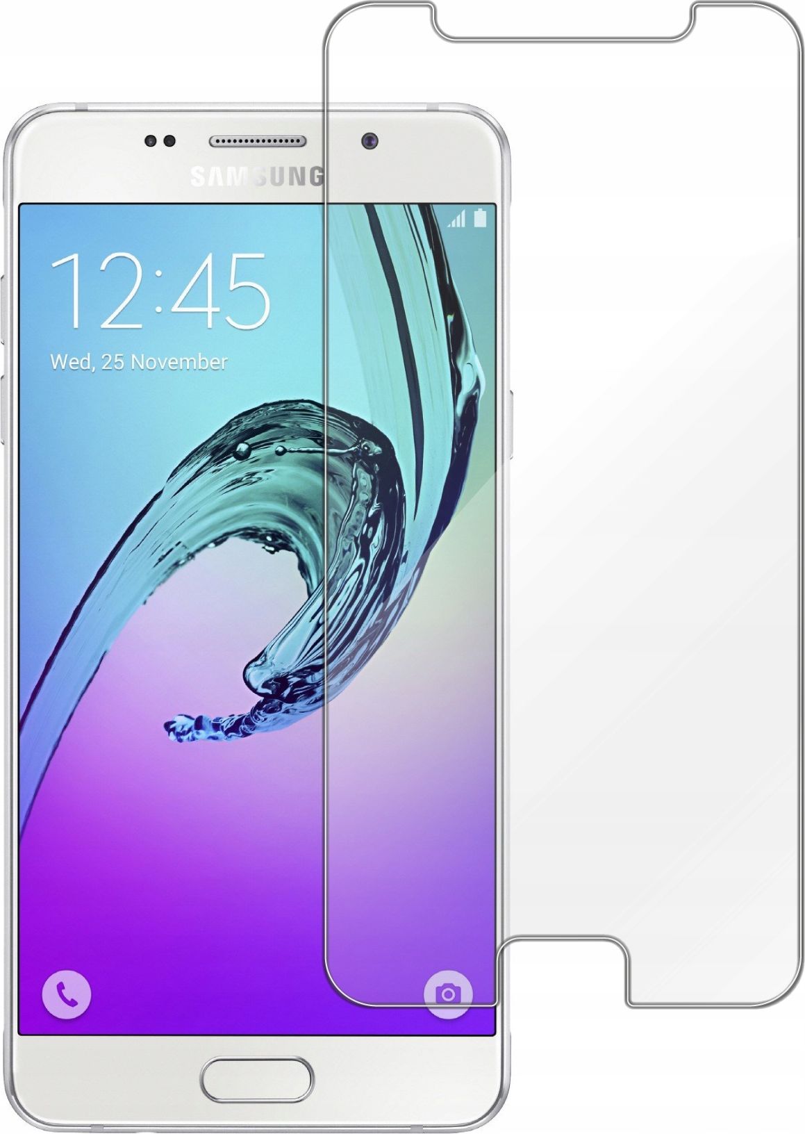 etumi Szkło Hartowane Do Samsung Galaxy A5 2016 | Szybka Szkiełko Ochronne Na Ekran Twarde Płaskie Przód / Ochrona Matrycy Telefonu Glas0099