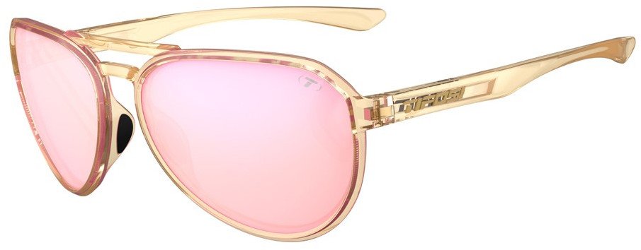 Okulary TIFOSI SELCA crystal brown (1 szkło Pink Mirror 13% transmisji światła) (NEW 2025)