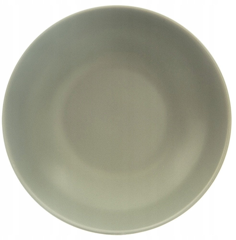 Talerz obiadowy głęboki ceramiczny zielony 20,5 cm