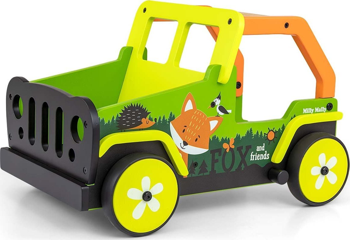 Milly Mally Zabawka Chodzik-Pchacz dla dzieci Explorer Fox and Friends