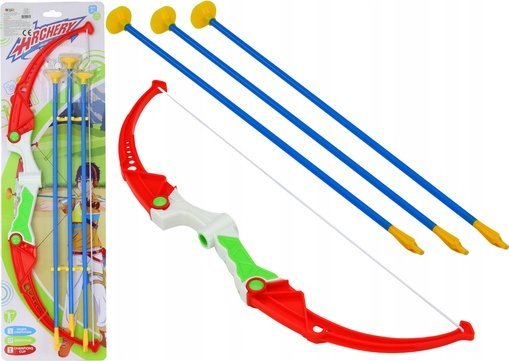 LeanToys Zestaw Łuczniczy Łuk Strzały Z Przyssawkami 3 Sztuki