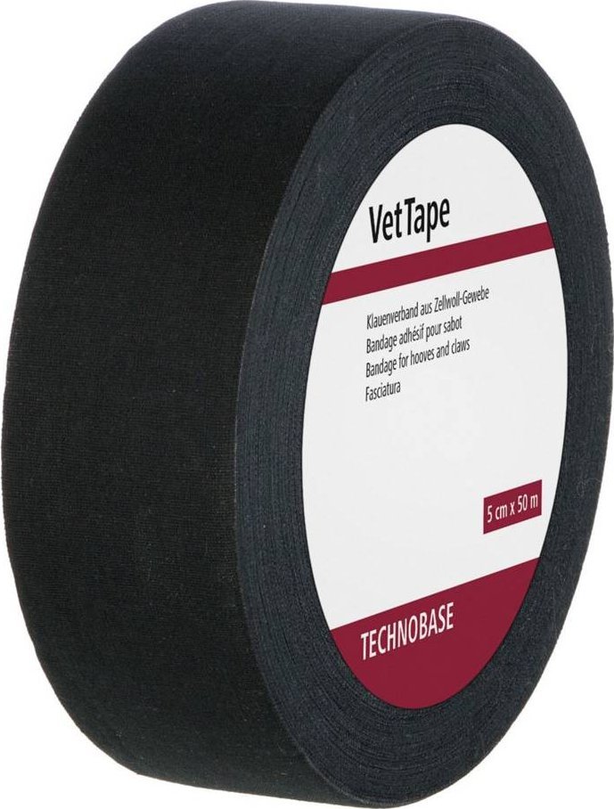 Kerbl Kerbl Bandaż do racic VetTape, samoprzylepny, 50 m x 50 mm, czarny