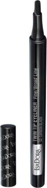 IsaDora IsaDora Twin Tip Eyeliner 52 Carbon Black 1ml