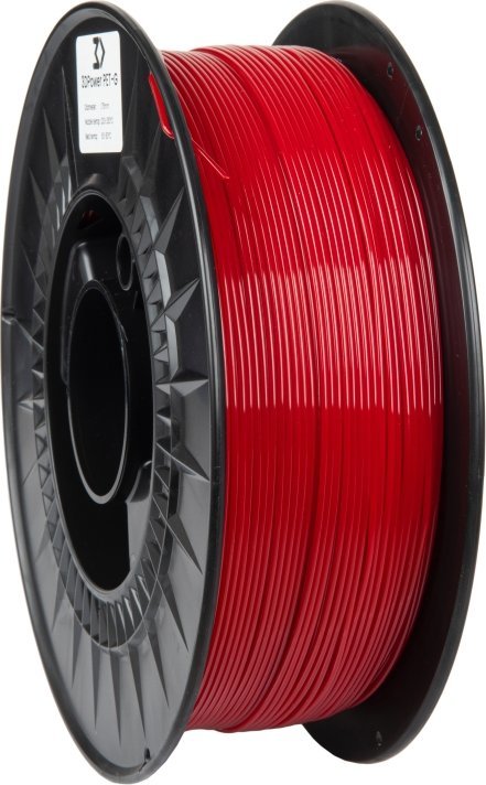 3DPower Filament 3DPower Basic PET-G 1.75mm Wiśniowy 1kg