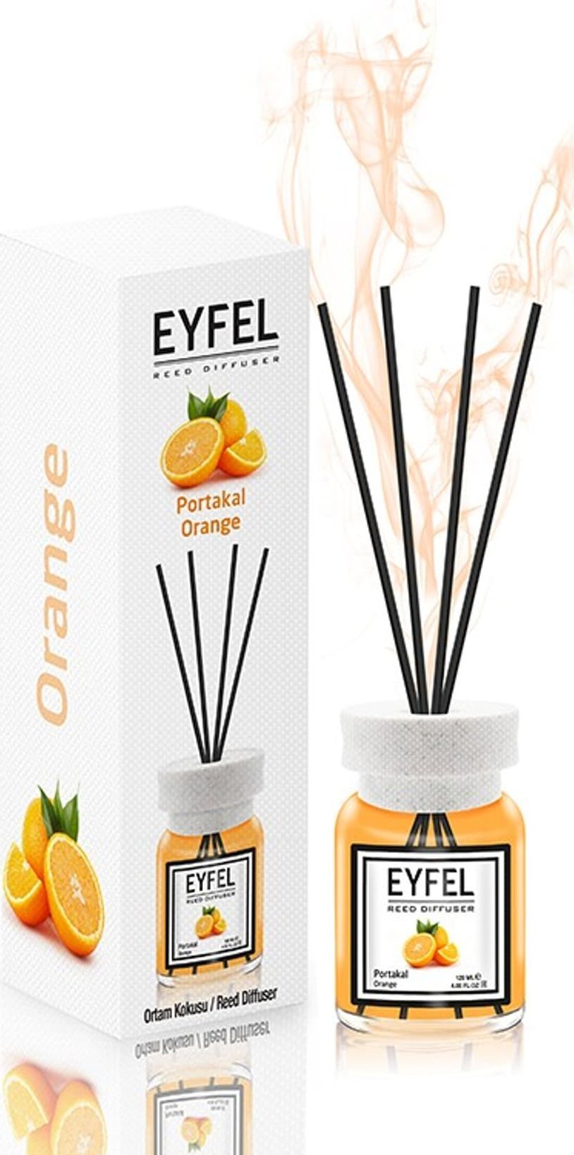 Dyfuzor zapachowy Atmosphera EYFEL Dyfuzor zapachowy z patyczkami - Orange 120 ml