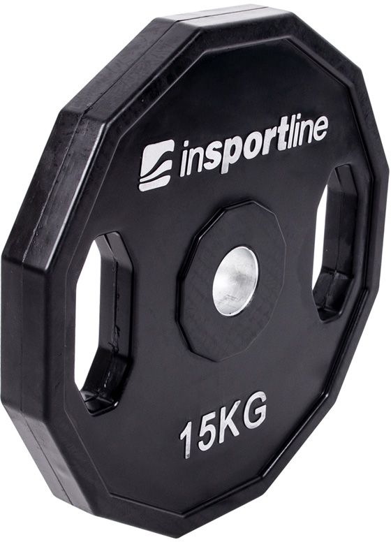 inSPORTline Gumowane obciążenie Ruberton 15 kg czarne (15892)