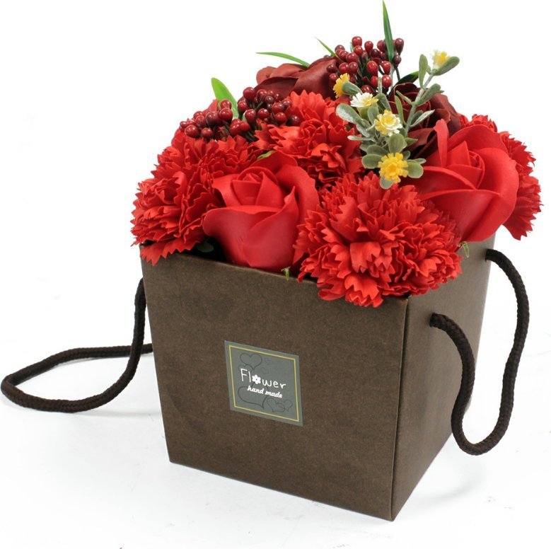 Bispol Mydlany Bukiet Kwiatowy - Czerwone Róże i Goździki