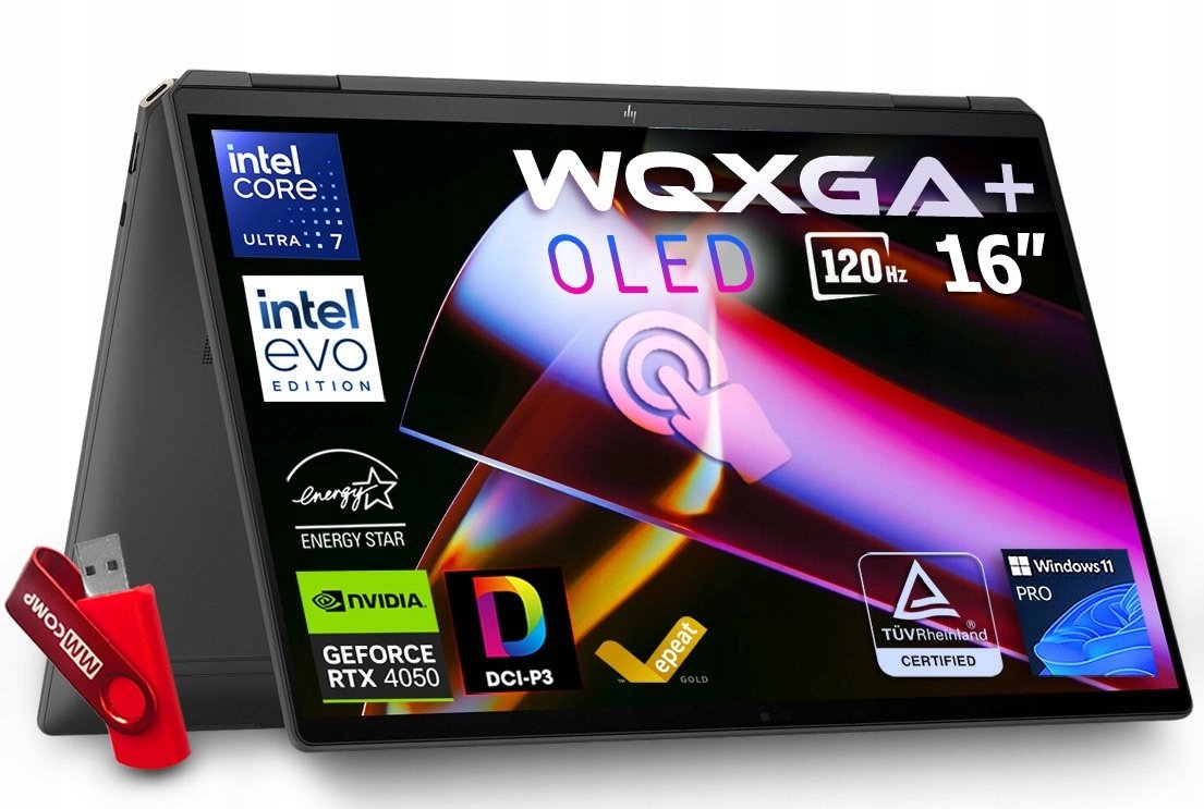 Laptop HP Spectre x360 16 Ultra 7 155H 16GB 2TB SSD WQXGA+ OLED RTX PRESTIŻ