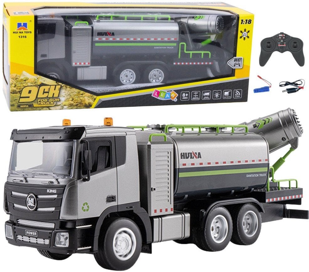 Ciężarówka Cysterna Z Rozpylaczem Wody Zdalnie Sterowana RC Huina 1:18