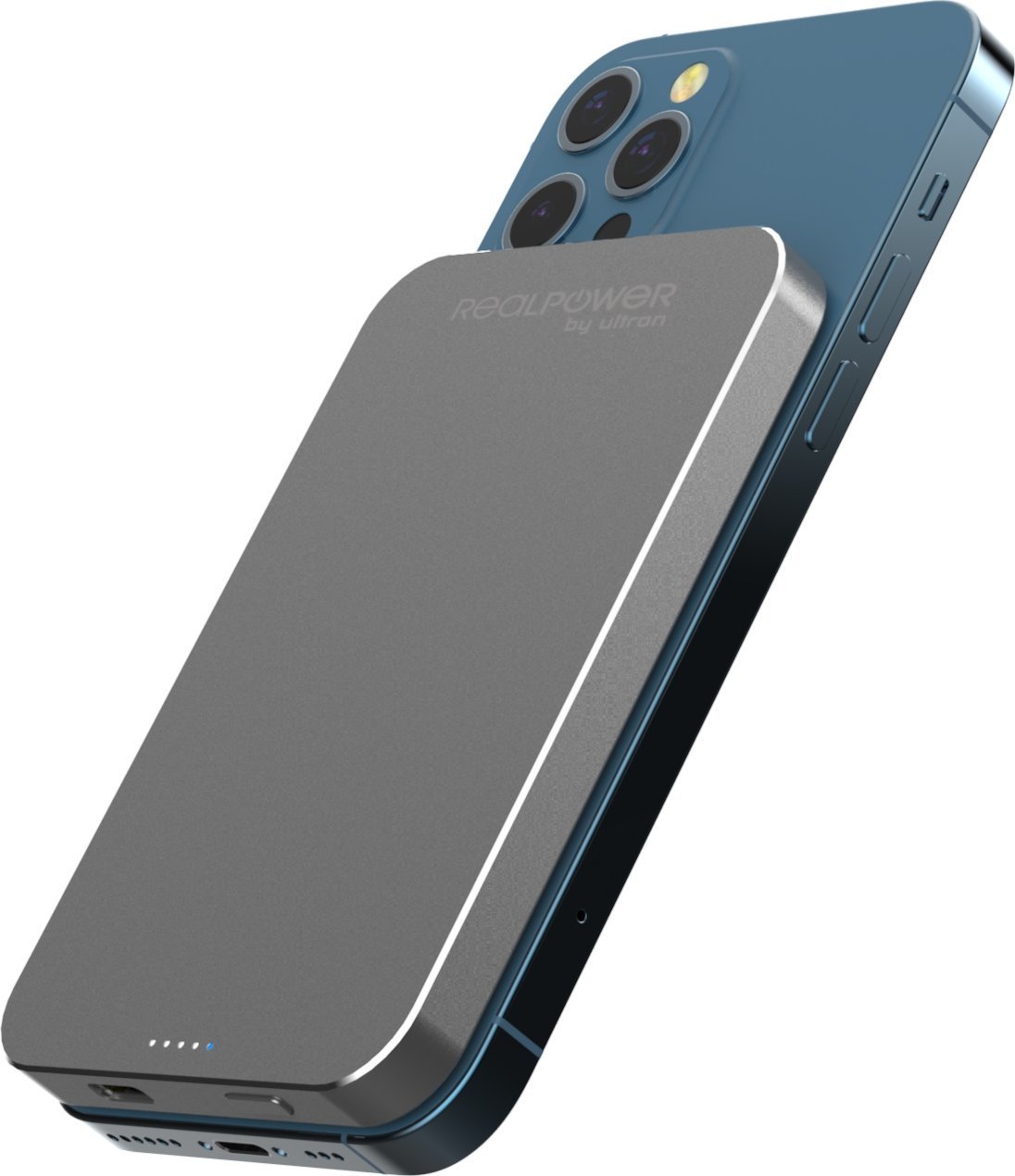 Powerbank Realpower RealPower Powerbank PB-5000 MAG grau 5.000mAh