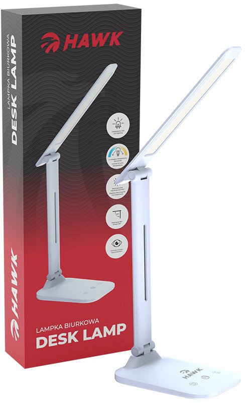 Lampka biurkowa Hawk biała (HW-LAMP01)