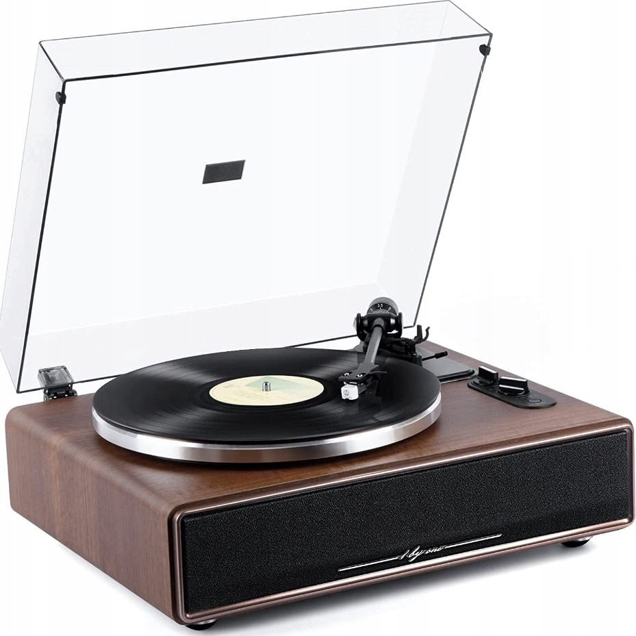 1 by ONE Gramofon z wbudowanym głośnikiem Bluetooth 33/45 obr/min