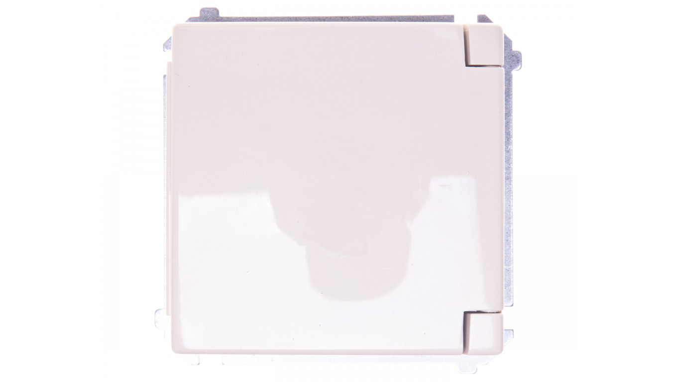 Kontakt-Simon Gniazdo z uziemnieniem pojedyńcze z przesłonami IP44 beż - BMGZ1BZ.01/12