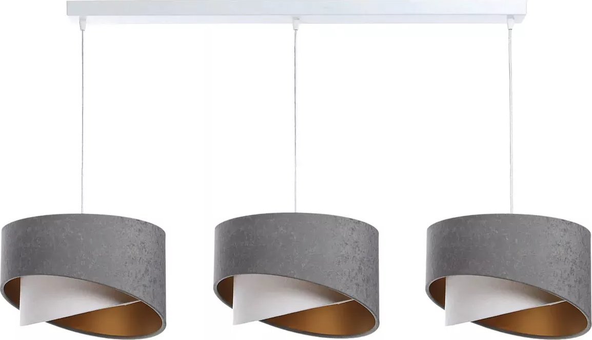 Lampa wisząca Lumes Potrójna duża lampa wisząca nad stół - S506-Vixa