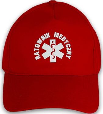 Promostars Czapka classic RATOWNIK MEDYCZNY - czerwona