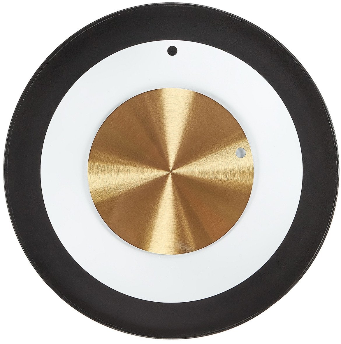 Beliani Zegar ścienny CLUSES 30 cm Metal Czarny