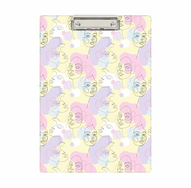 Deska z klipem clipboard podkładka do pisania PVC A4 lineart Women BIURFOL
