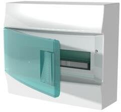 Rozdzielnica modułowa natynkowa Mistral41W 1x12 12M IP41 63A II klasa drzwi transparentne N+PE śrub. 41P12X12A 1SPE007717F0421