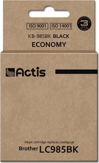 Tusz Actis Tusz ACTIS KB-985Bk (zamiennik Brother LC985BK Standard 28 ml czarny)