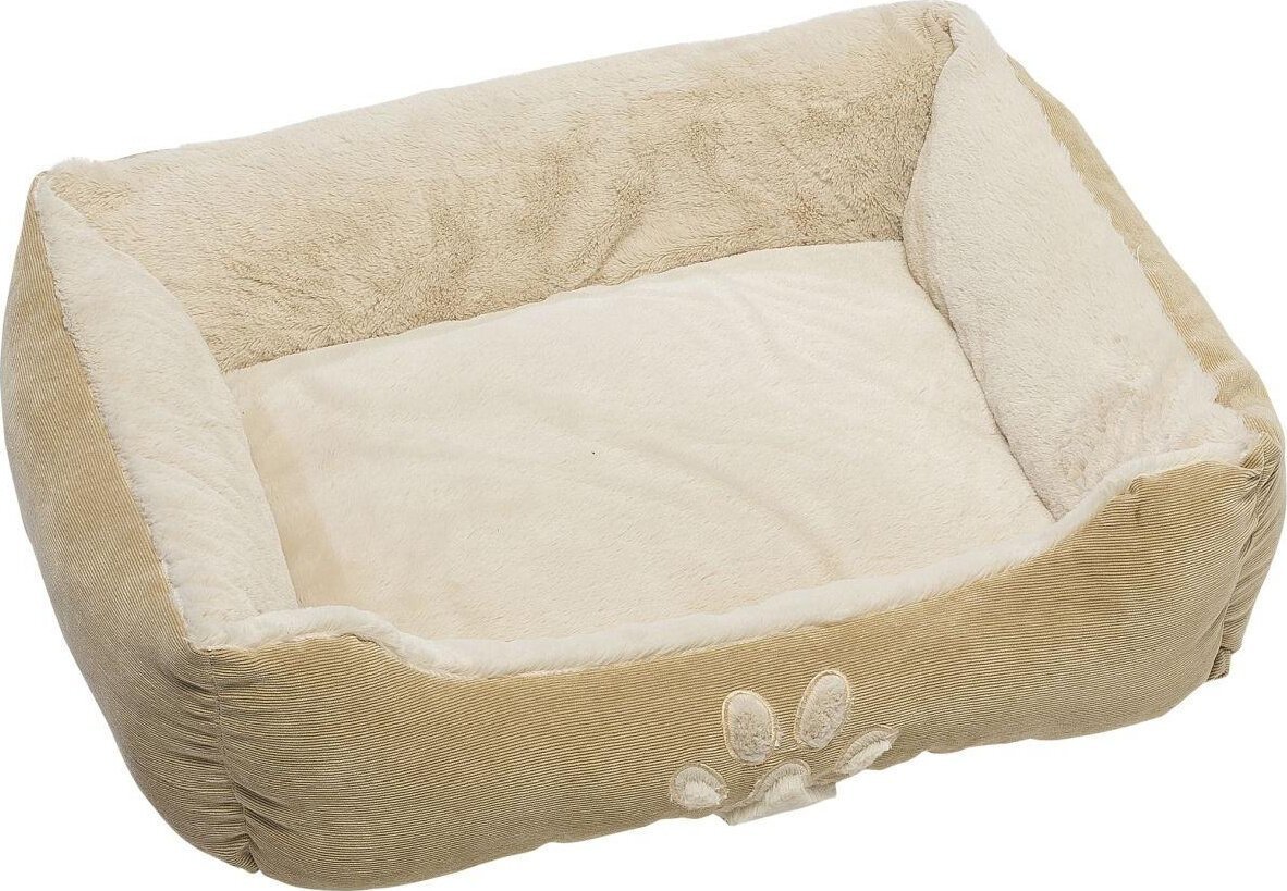 Legowisko z bardzo miekkim futerkiem dla psa kota 60x48cm - beżowe