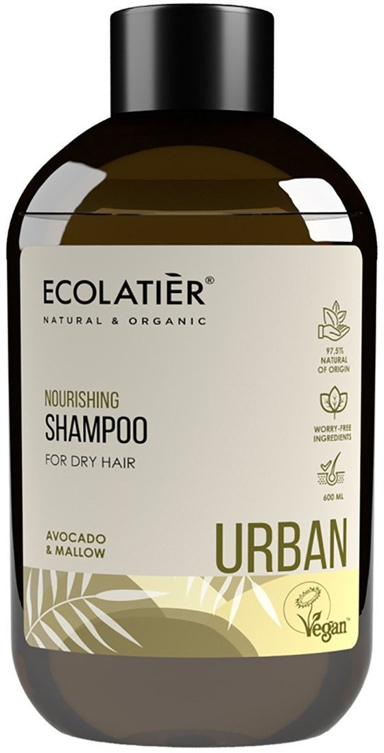 Ecolatier Szampon odżywczy do włosów suchych Avocado i Mallow 600ml