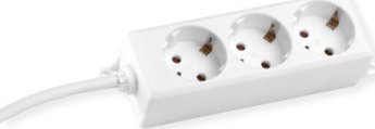 Listwa zasilająca Bachmann BACHMANN SELLY gniazdo 3x styk uziemiony, uchwyty montażowe, biały, 3 m