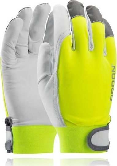 Ardon HOBBY REFLEX - RĘKAWICE HI-VIZ ELEMENTY ODBLASKOWE OWCZA SKÓRA A1073/RX 12-SPE