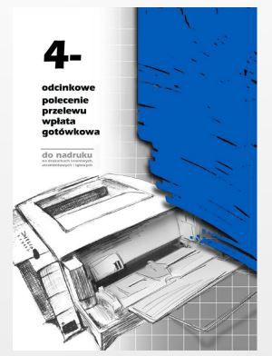 Michalczyk & Prokop Polecenie przelewu 4 odcinkowe do nadruku A4 100 kartek (F-112-2)