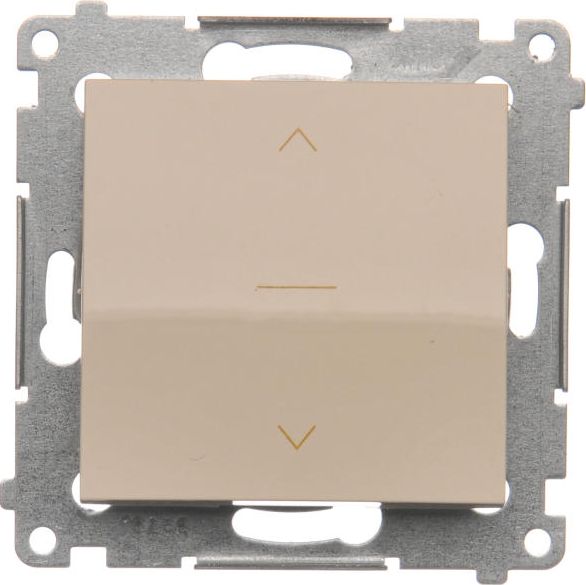 Kontakt-Simon Łącznik żaluzjowy trój-pozycyjny 1-0-2 SIMON54 kremowy - DZW1K.01/41