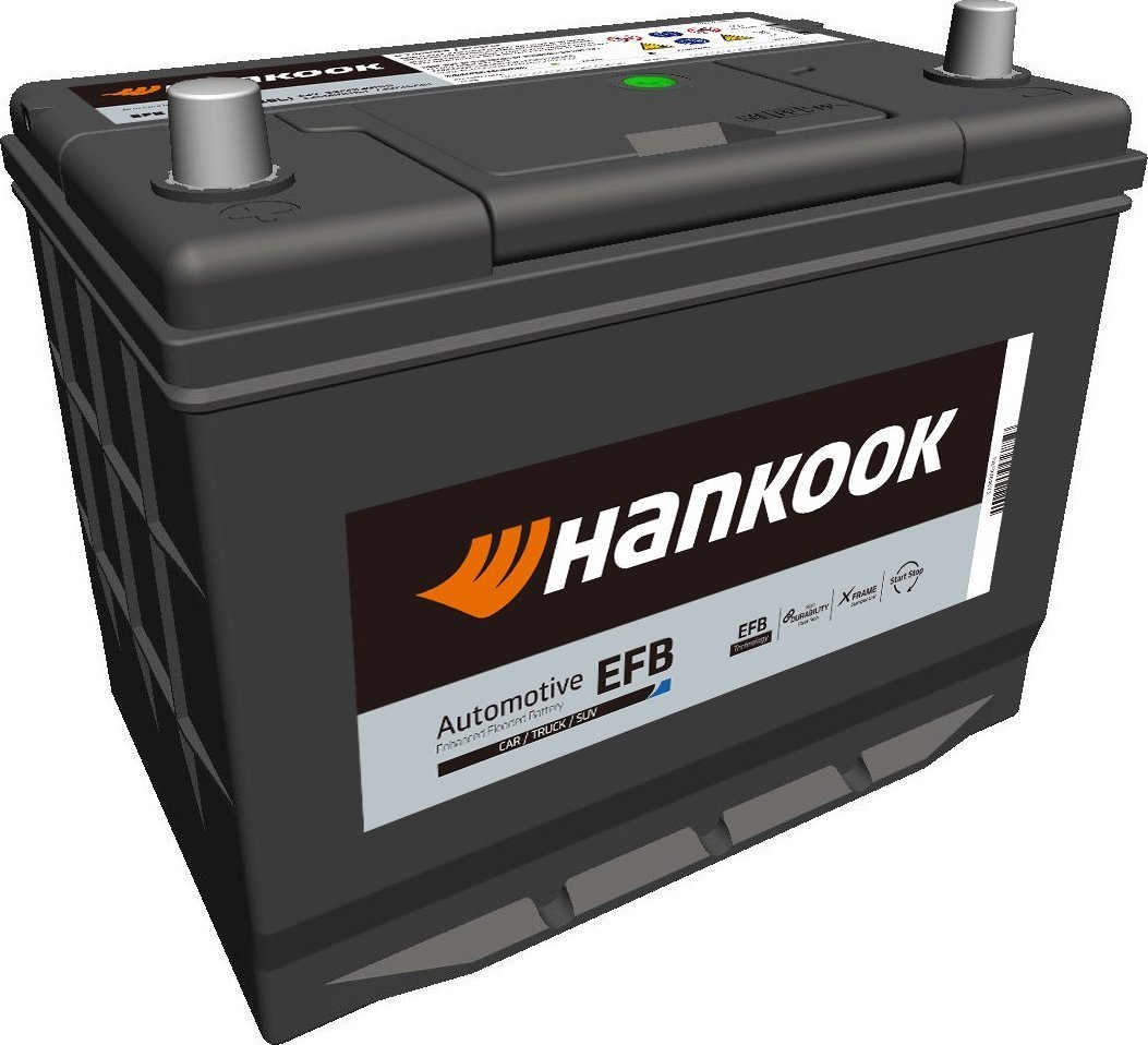 Akumulator HANKOOK 12V 75Ah/760A START&STOP EFB (P+ biegun standardowy) 257x172x226 B1 (efb/rozruchowy)