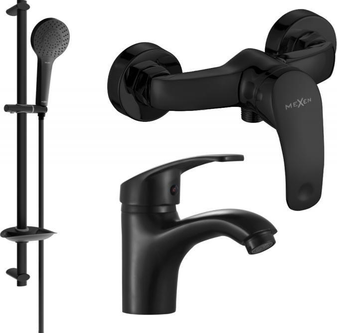 Mexen Mexen Fabia DB05 zestaw prysznicowy, czarny - 746504DB05-70