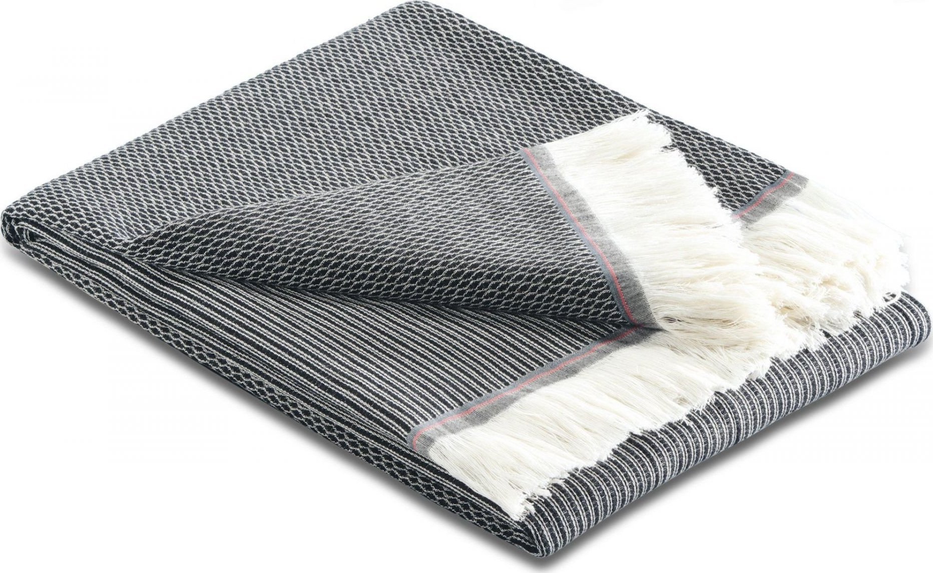 Biederlack Koc Lines Dark Grey 130 x 170 cm Biederlack 757951