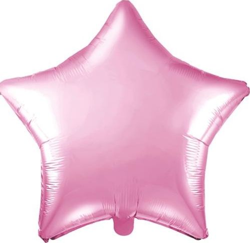 Party Deco Balon foliowy Gwiazdka, jasny różowy, 48cm uniwersalny